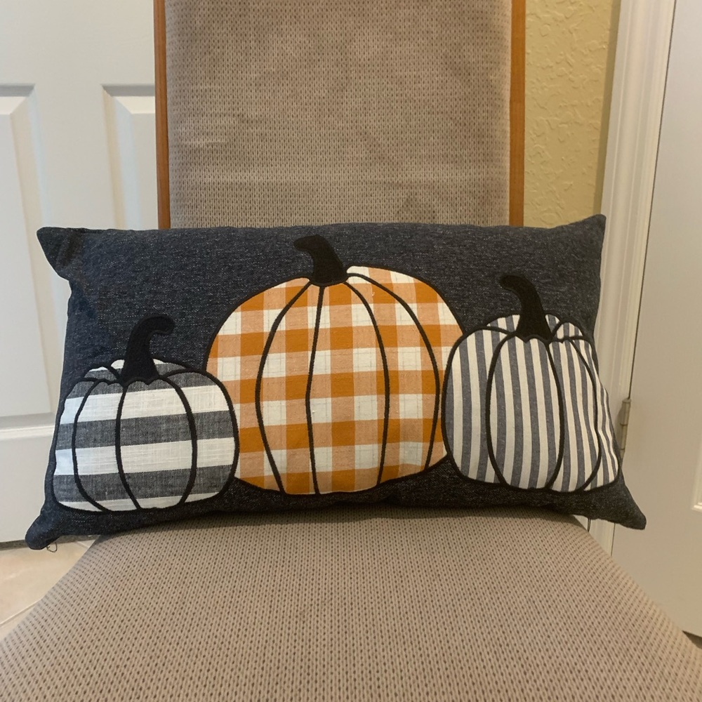 Fall Pumpkin Pillow NWT